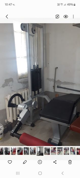 Фитнес оборудване тека teca джангал машина дъмбели лежанка кросоувър