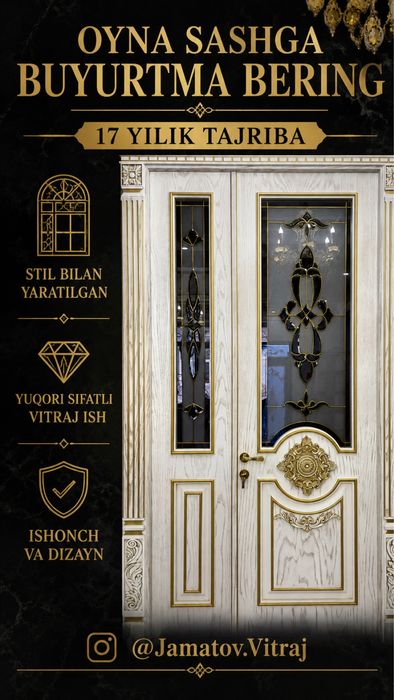 Vitraj oynalr | Eshikga gulik oynalar yasaymiz |