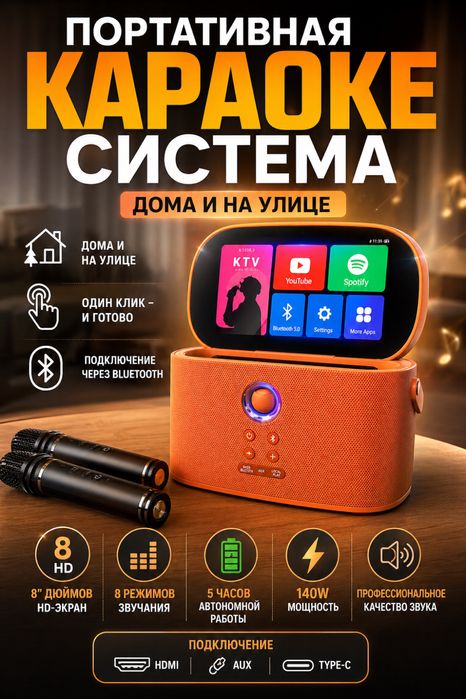 портативная караоке система