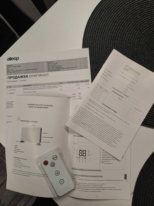 Конвекторна печка с LED дисплей