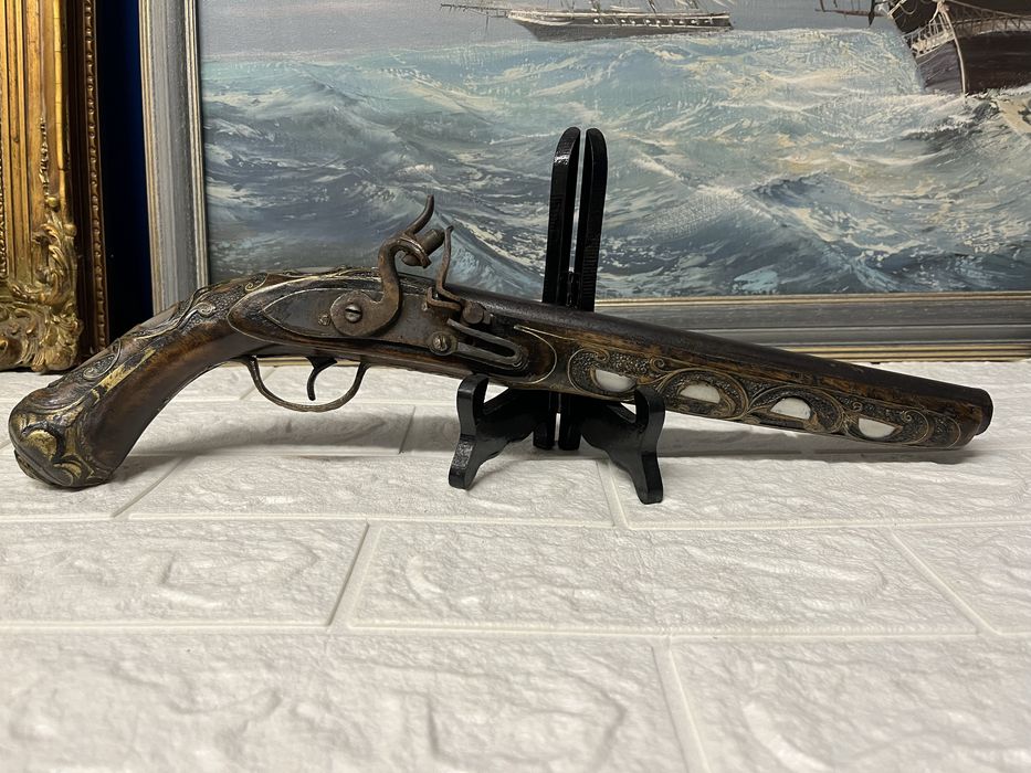 Колекционерски,стар,кремъчен пистолет