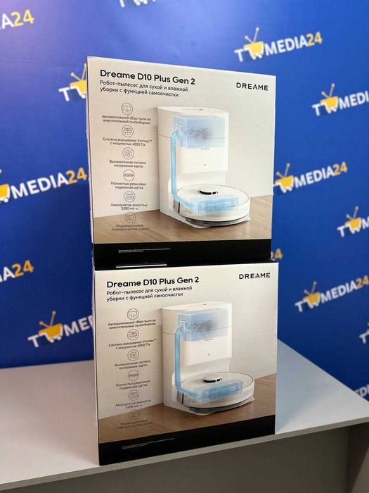 Продаю новые робот пылесосы Dreame D10 Plus Gen2