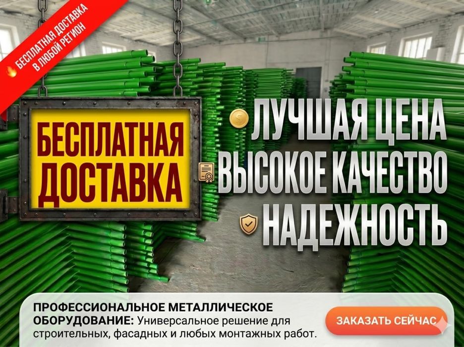 АРЕНДА!Леса строительные для внутренних работ!Астана!