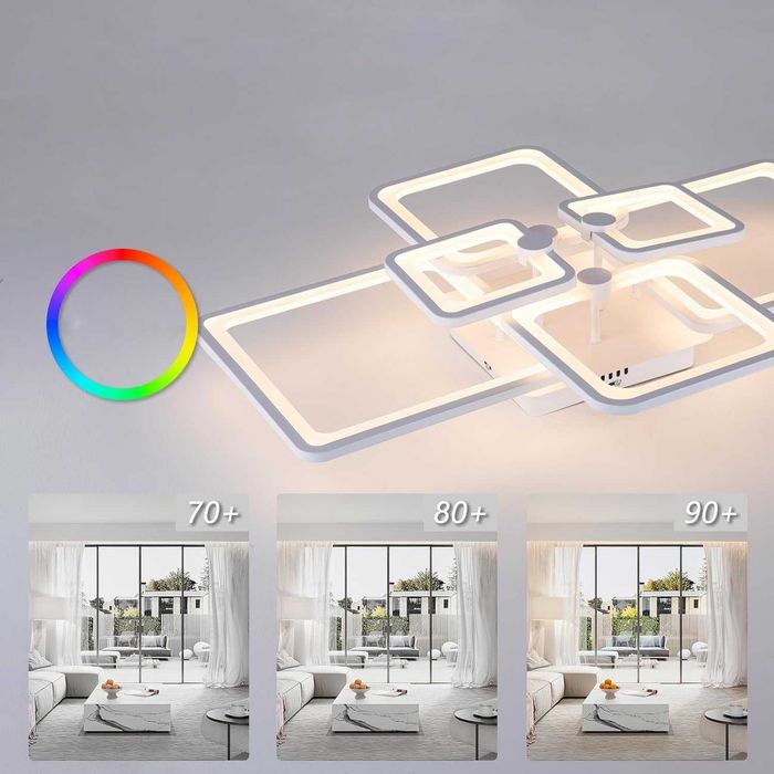 LED полилей 228W с дистанционно управление регулируем 3 вида светлина