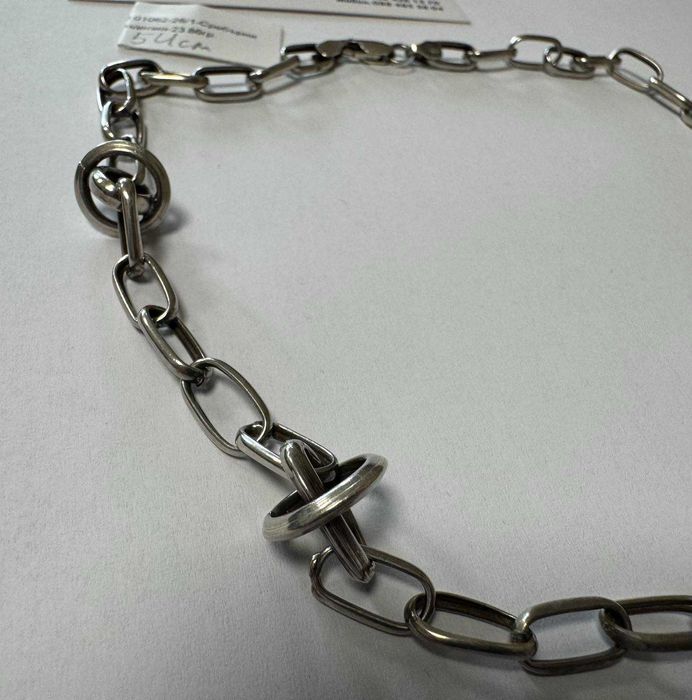 Сребърно колие с висулка 23.86гр  54см