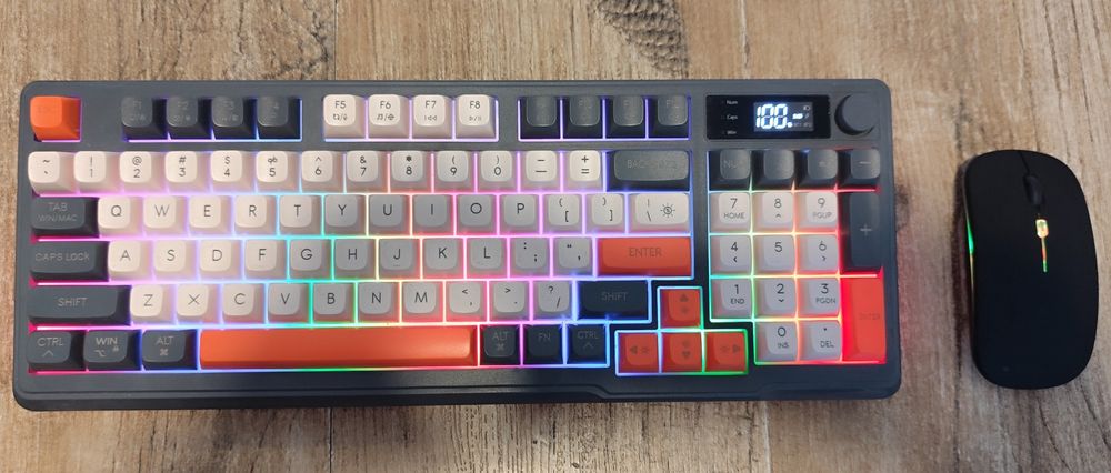 Tastatura + mouse wireless rencarcabile