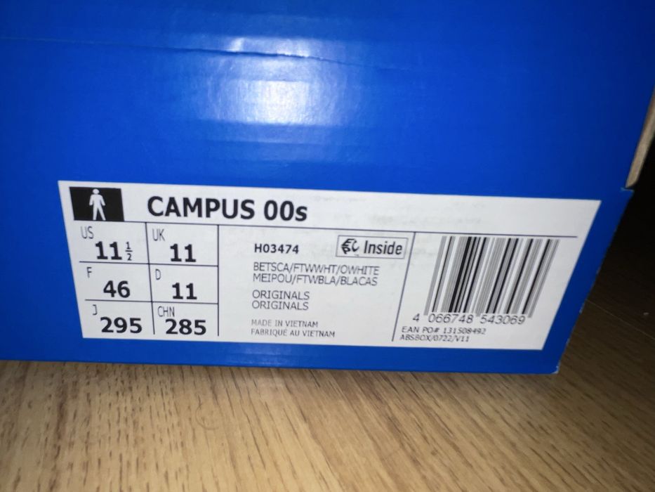 Adidas Campus 00S 46н. 29.5см H03474