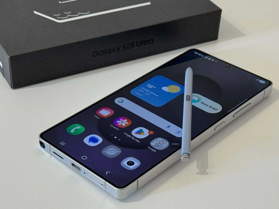 Бартер! Като НОВ! Samsung Galaxy S25 Ultra Titanium Whitesilver (Бял)