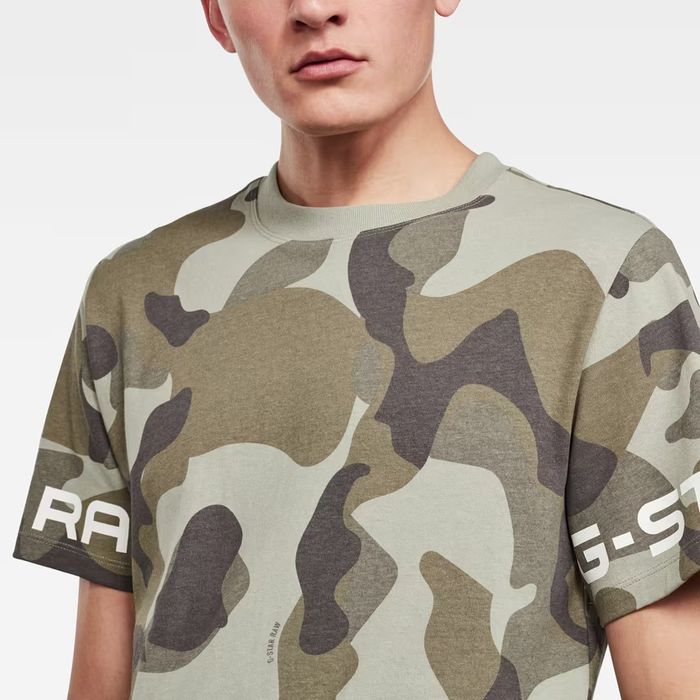 Оригинална тениска G-Star Raw Camo Loose S нова мъжка камуфлажна