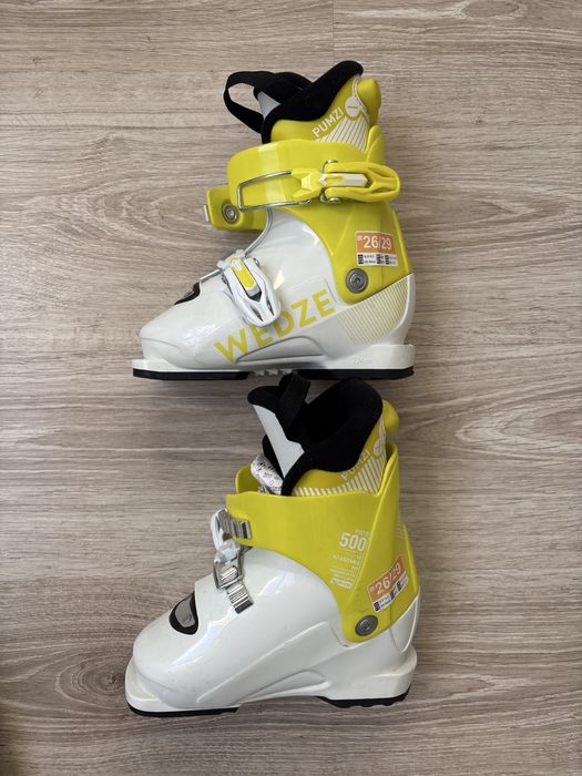 Clăpari schi 500 Pumzi Galben Copii 29-32