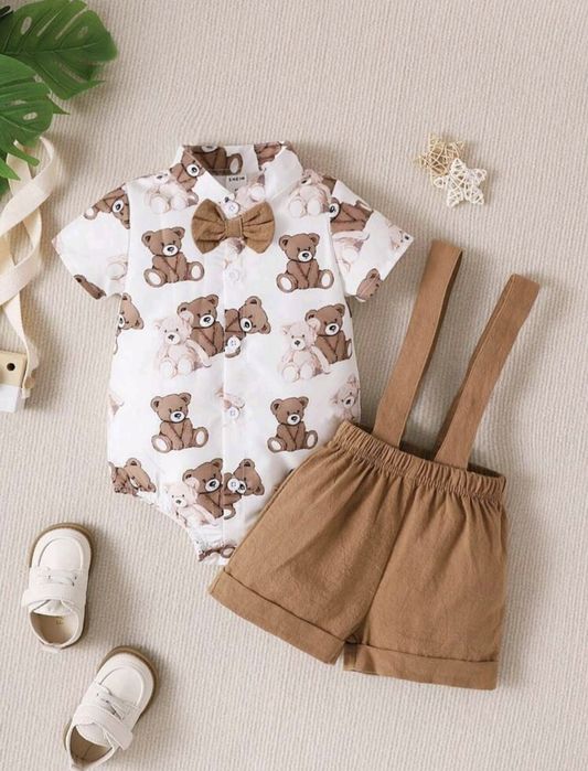 Бебешки комплект боди и панталонки