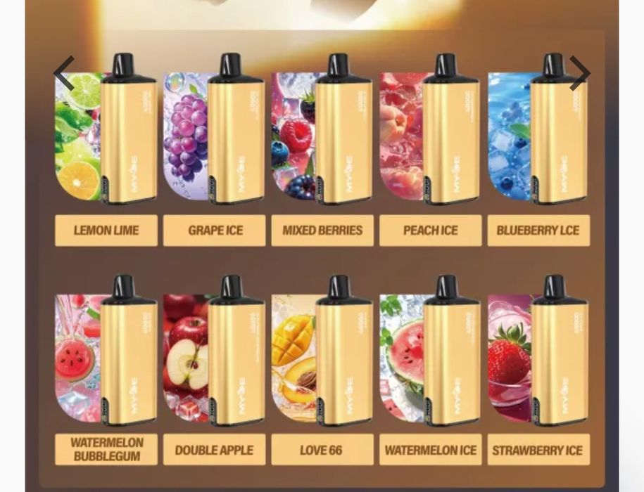 MYDE 40k  - Vape tip țigară electronică cu diferite arome de shisha