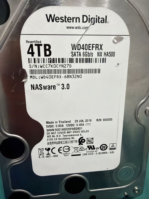 Hard disk 4 TB  western digital