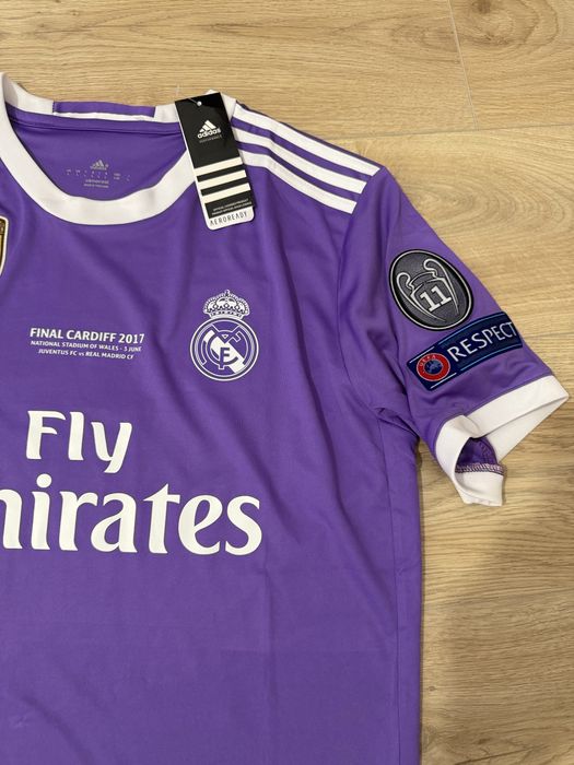 Tricou de fotbal Real Madrid Mov Toni Kroos 8 marime L Champions league Final