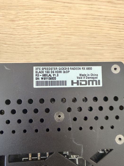 Placa video XFX AMD Radeon RX 6800 16GB