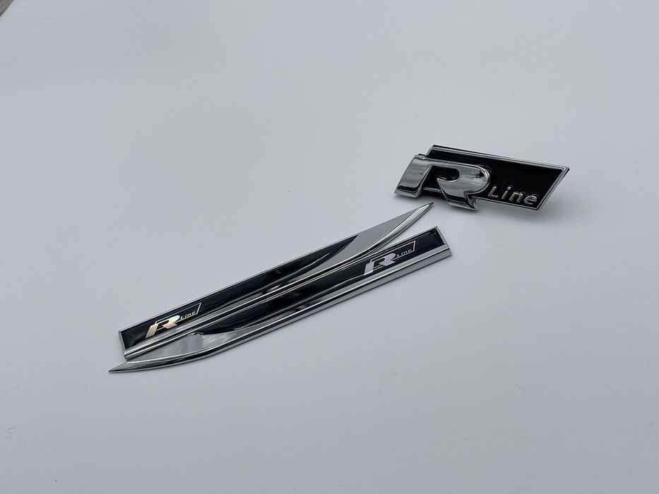 Set embleme VW R-line negru nou