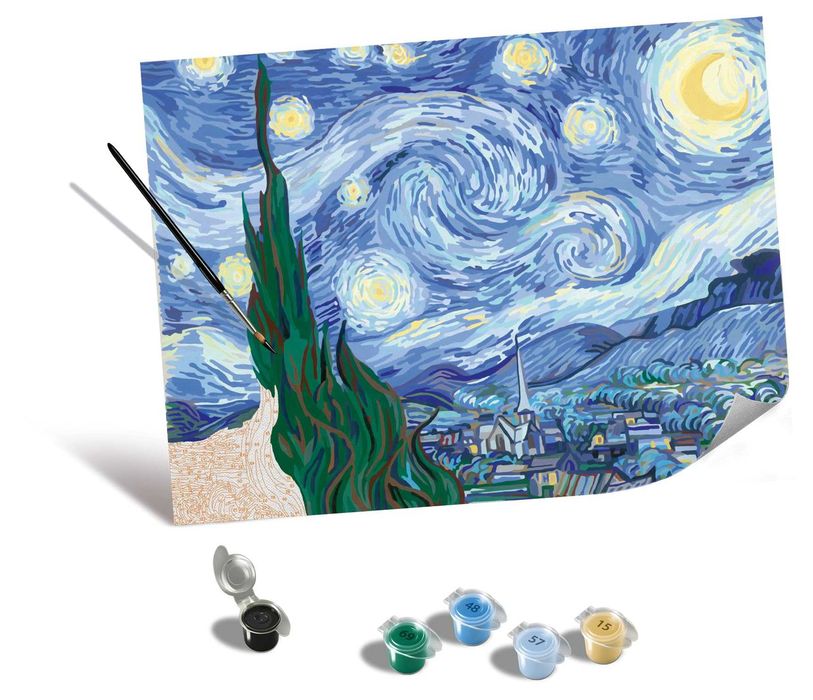 Ravensburger CreArt 23915 - Рисуване по числа Starry Night на ван Гог