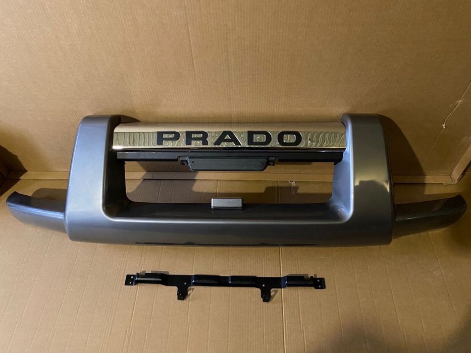 Губа на передний бампер Prado 120