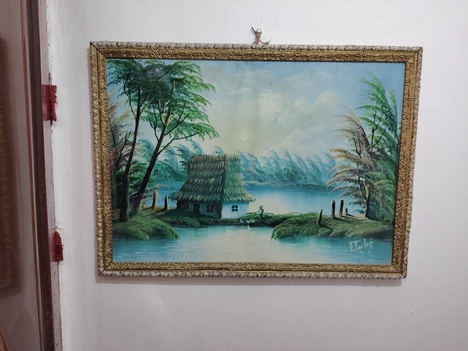 Tablouri vechii pe pânză cu ulei