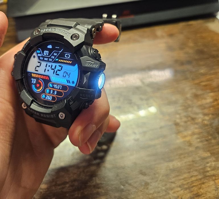 Масивен Military Smart Watch – Чисто Нов, Обаждания, Водоустойчив