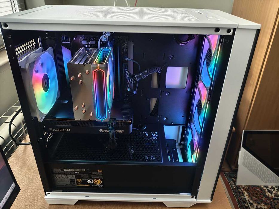 Геймърски компютър, Rx 9060XT 16Gb, 32gb DDR5, Ryzen 7500F, 1tb nvme