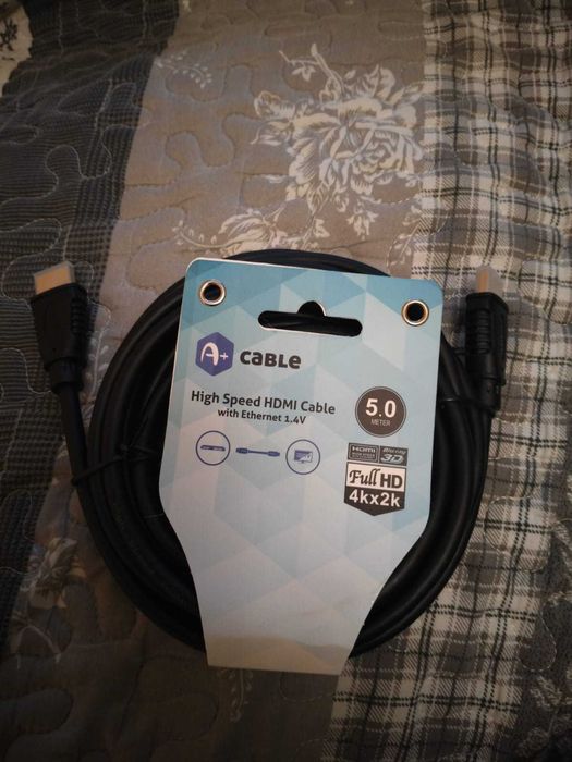 Cablu HDMI 5m cu conectori auriti