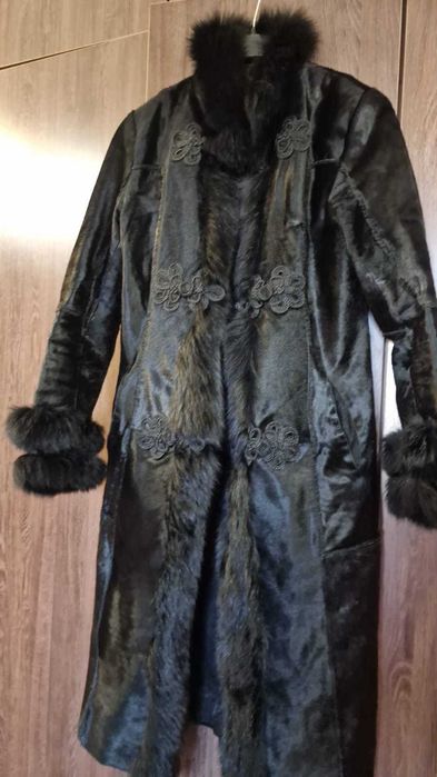 кожаный плащ р. 48-50