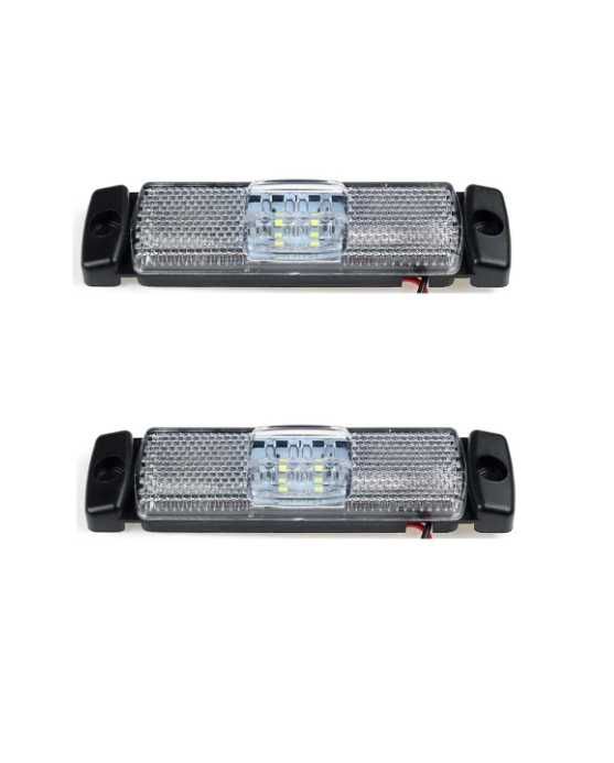 2 x Lampa laterala LED ALBA 130mm 12-24V remorca rulota camion