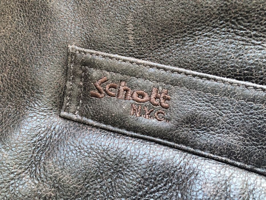 Schott NYC B-3 Bomber Jacket ОРИГИНАЛНО мъжко яке/естествена кожа - L