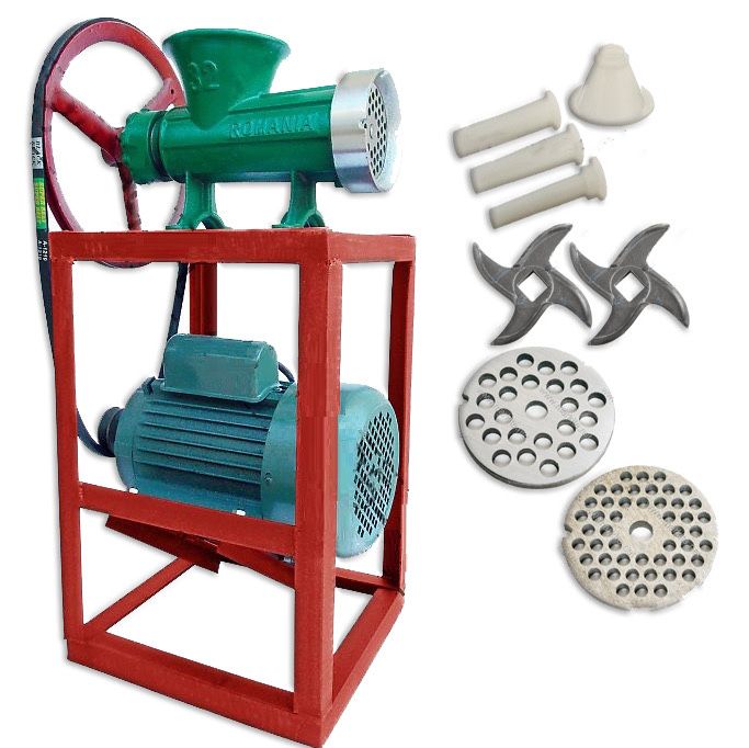 ***ПРОМОЦИЯ*** Месомелачка чугунена с електромотор 1,5кw 1400 оборота