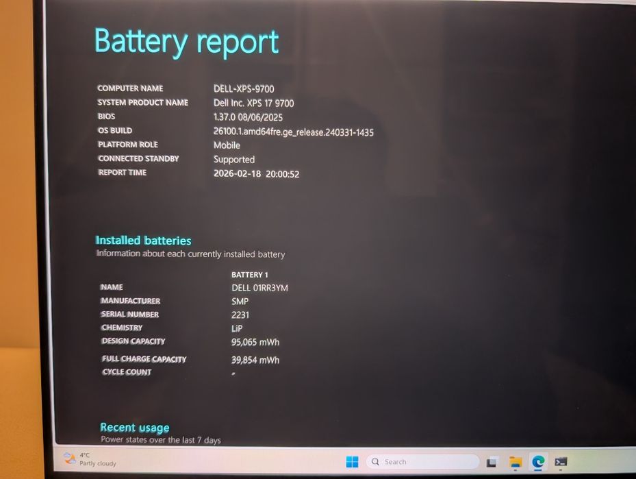 Лаптоп Dell XPS 17 9700, 4K, 32GB, 1TB