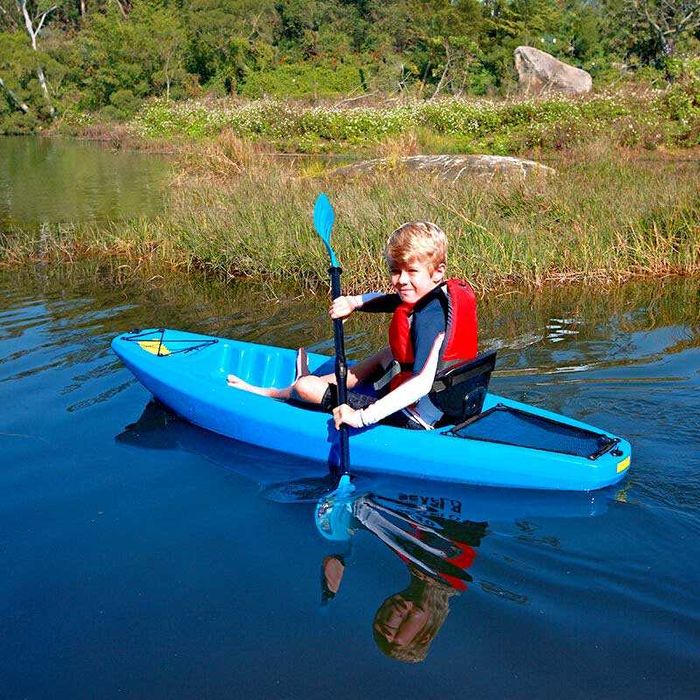 Caiac pentru copii Axoos - distractie si siguranta pe apa, 1.85 metri, albastru