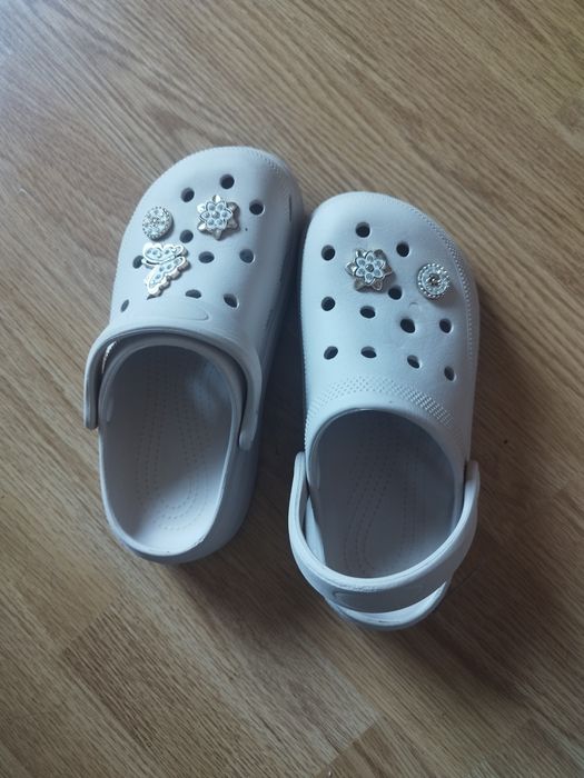 Крокс/Crocs имитация, бежов 36