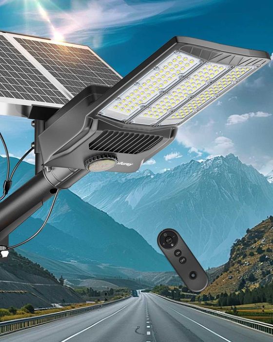 Ofuray Of-10000W соларна улична лампа с дистанционно, 6500К, IP67