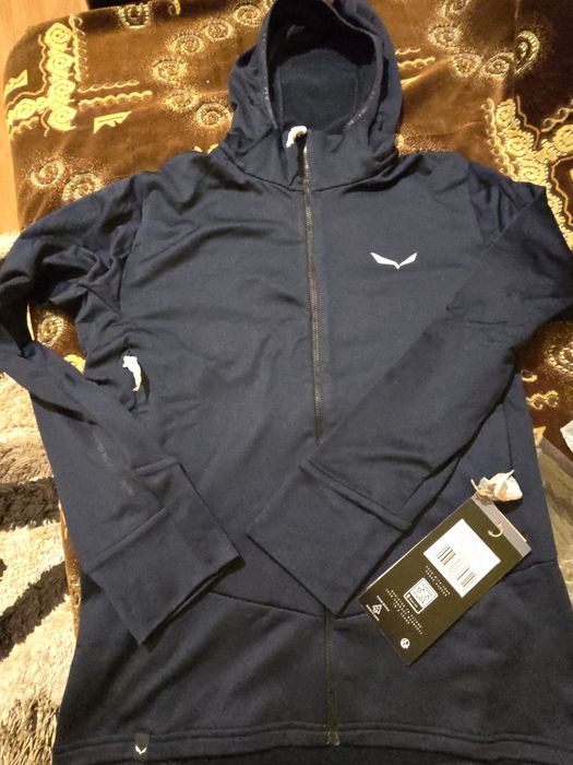 Bluza Fleece trekking barbati Salewa Puez Polarlite HD-Bleumarin cu et