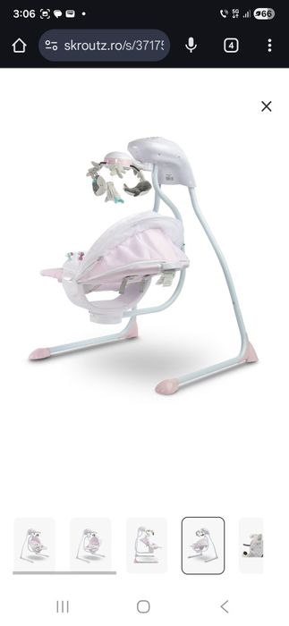 Vand leagan bebe Caretero Raffi nou sustine pana la 12kg