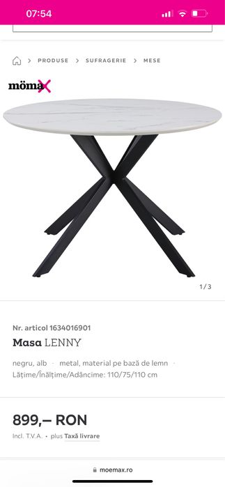 Masa bucatarie noua Momax