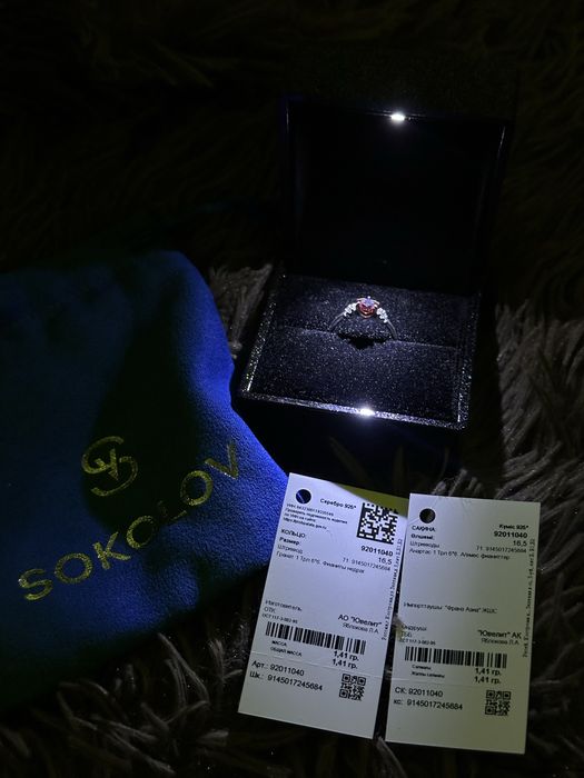 Продам серебряное кольцо SOKOLOV