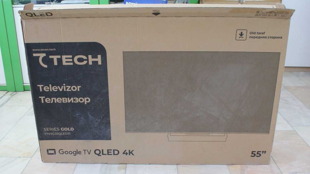 Продаётся телевизор 7Tech 55" QLED 4K