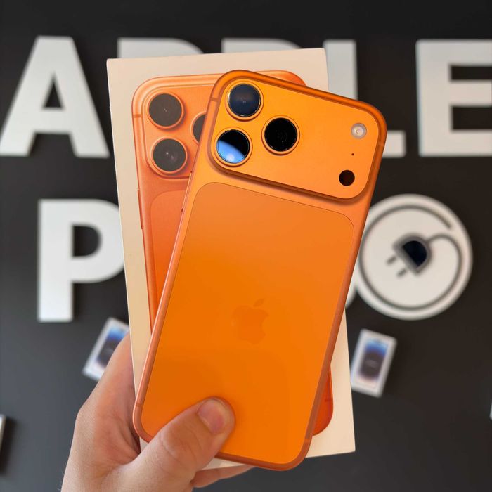 iPhone 17 Pro Max 256Gb Cosmic Orange 100% Baterie + 24 Luni Garanție/ Apple Plug