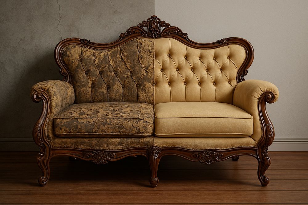 "Мебель как бабушка – старая, но родная. Мы поможем!"