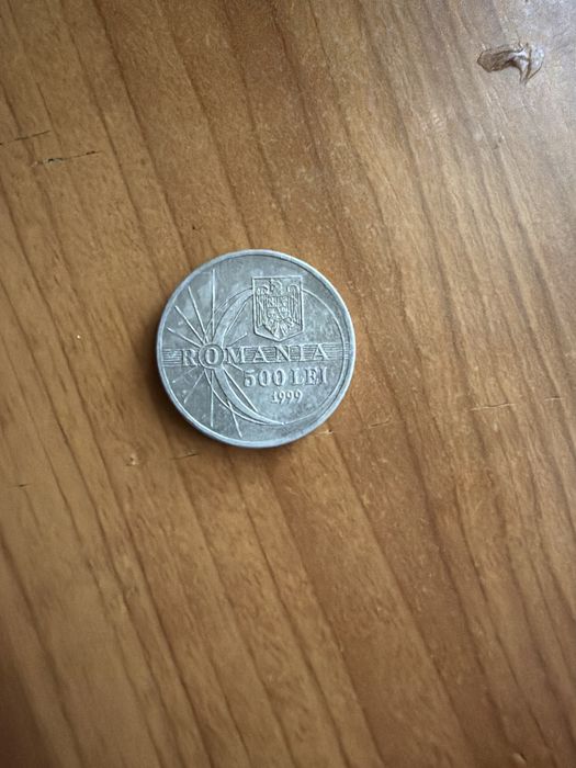 Moneda 500 lei 1999 11 august eclipsa totala de soare