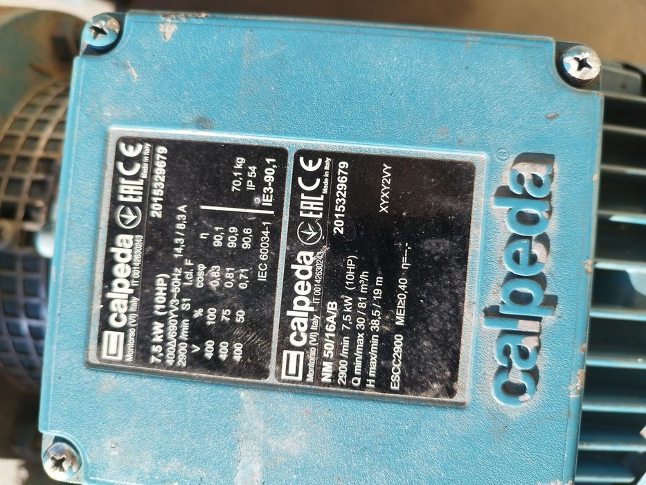 Водна помпа , водни помпи Calpeda 7.5 kW