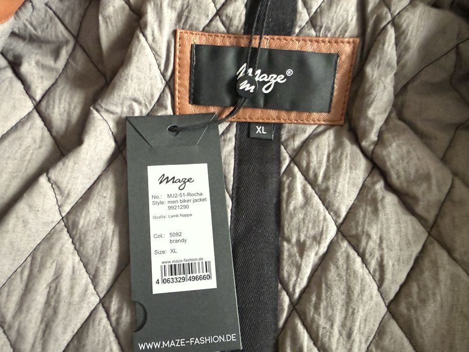 Maze Leather Jacket ОРИГИНАЛНО мъжко вке/естествена кожа - L/XL