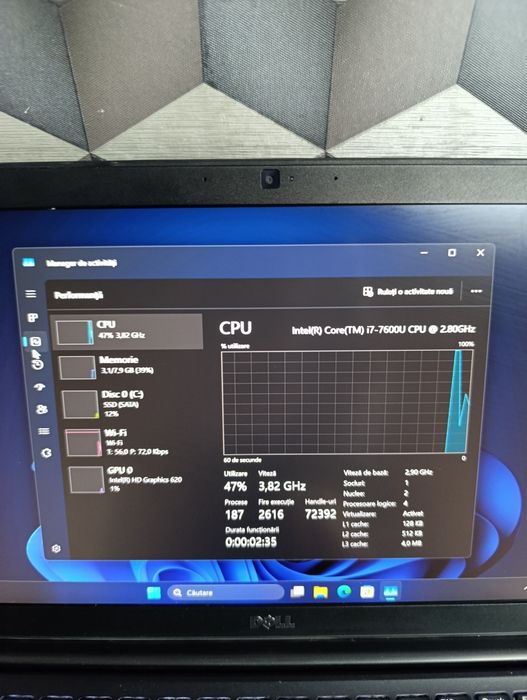 Dell 7480 impecabil procesor i7 7600 cu sim  impecabil procesor i