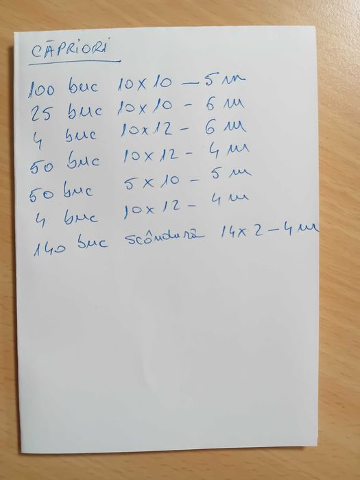 Capriori pentru casa si lemn pentru constructii