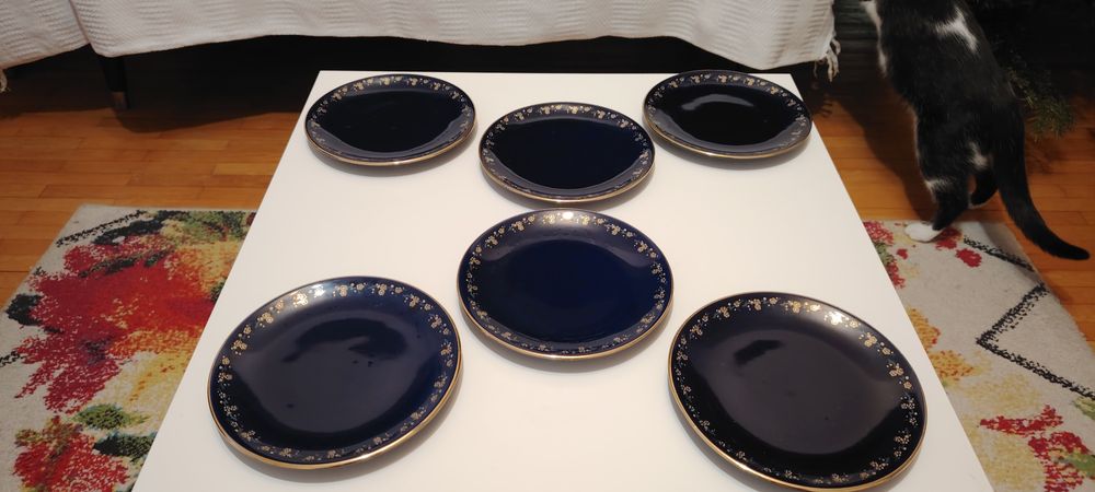 Farfurii mici din cobalt