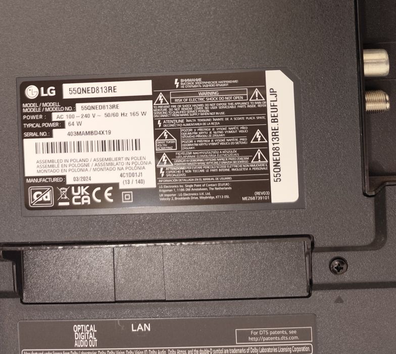 Tv Lg 55Qned813 QA 4k Uhd Ai