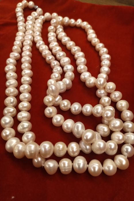 Колье  из Натурального крупного жемчуга