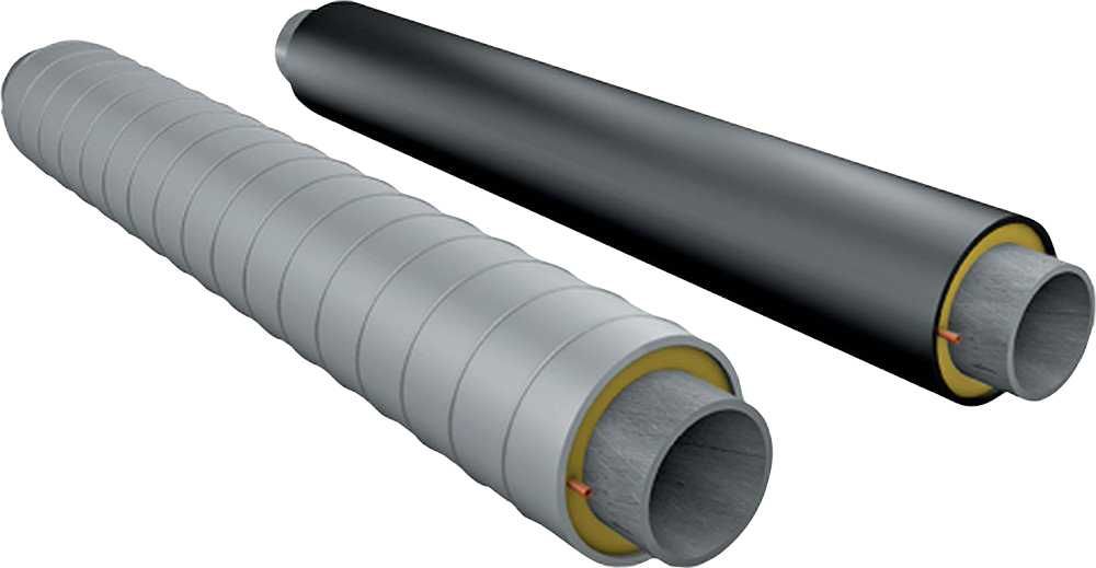 Труба предизолированная полиэтиленовая 133 мм, Стенка: 4.5 мм